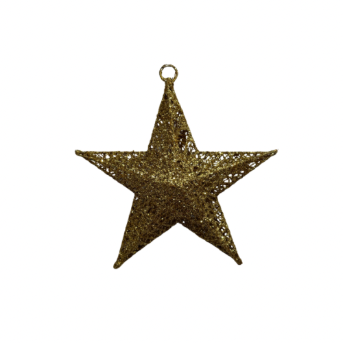 Estrella colgante de Navidad. Adorno de navidad