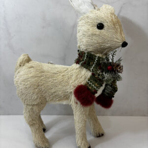 Adorno de navidad, ciervo parado.