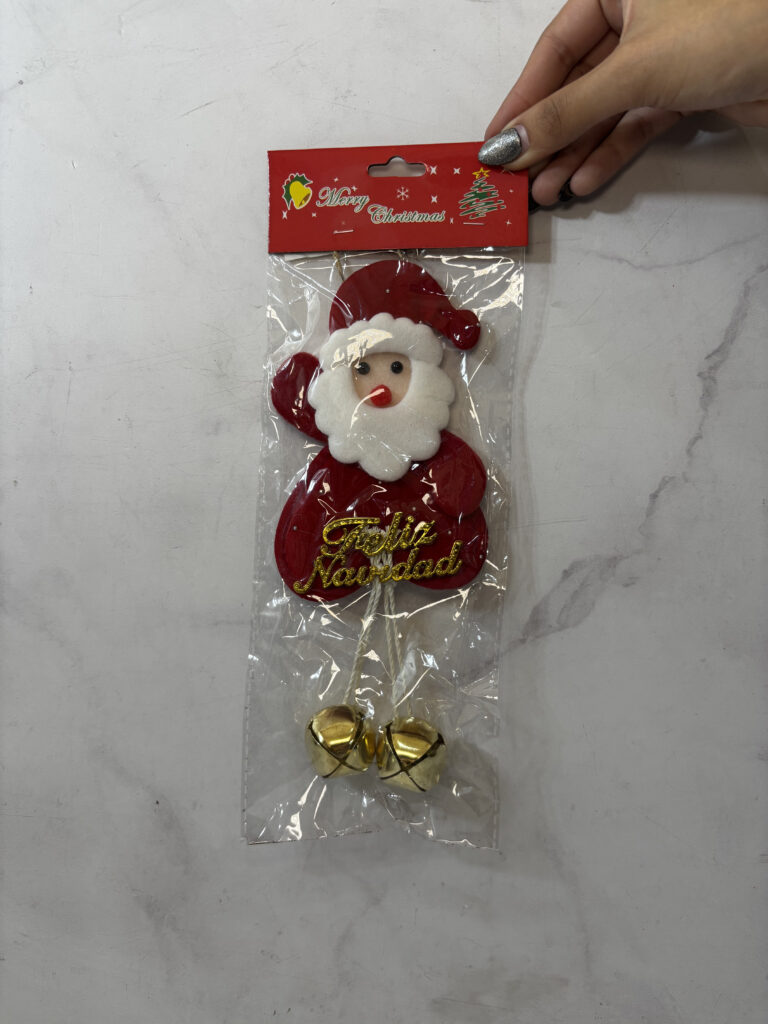 Adorno de navidad, colgante con cascabel