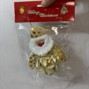 Adorno de navidad, bola navideña cara de papa noel