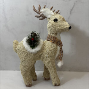 Adorno de navidad, ciervo parado.