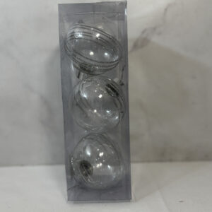 Adornos de navidad, bolas color cristal.