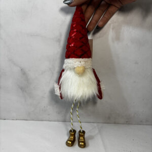 Adorno de navidad, papá Noel mini con luz