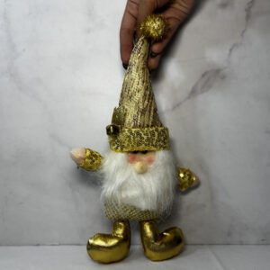 Adorno de navidad, papá Noel con patas cortas