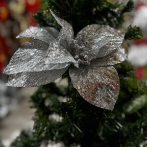 Flor Plateada Mediana