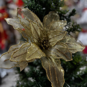 Flor Dorada Transparente